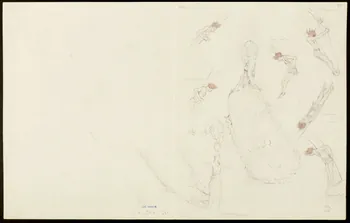 partie d'un ensemble de dessins Medrano 13.12.90 1968.102.5353.20  Photo