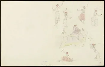partie d'un ensemble de dessins Medrano 13.12.90 1968.102.5353.20 Photo