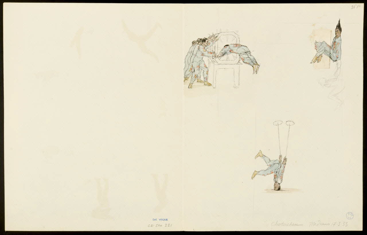 partie d'un ensemble de dessins Illusionnisme et jonglerie 1968.102.5354.10 Photo