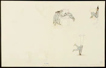 partie d'un ensemble de dessins Illusionnisme et jonglerie 1968.102.5354.10 Photo