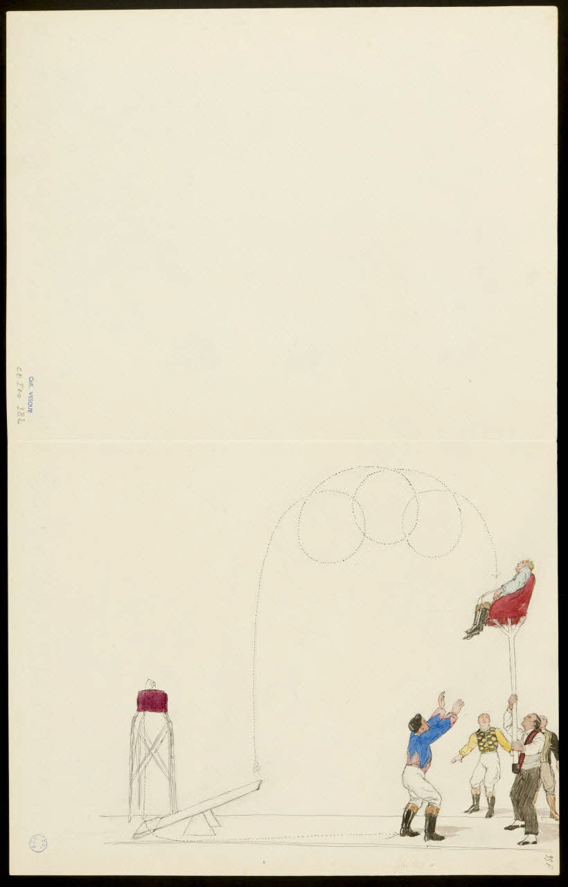 partie d'un ensemble de dessins Artistes de cirque 1968.102.5354.11 Photo