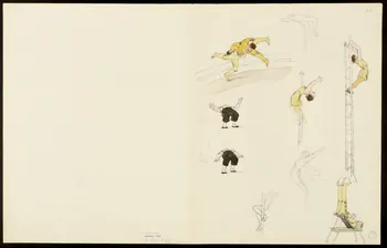 partie d'un ensemble de dessins Artistes de cirque 1968.102.5354.11 Photo