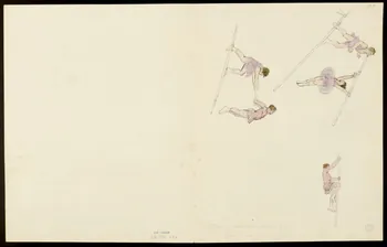 partie d'un ensemble de dessins Eléphant équilibriste 1968.102.5354.13 Photo