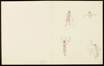 partie d'un ensemble de dessins La dresseuse de chevaux 1968.102.5354.16 Photo