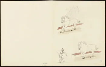 partie d'un ensemble de dessins La dresseuse de chevaux 1968.102.5354.16  Photo