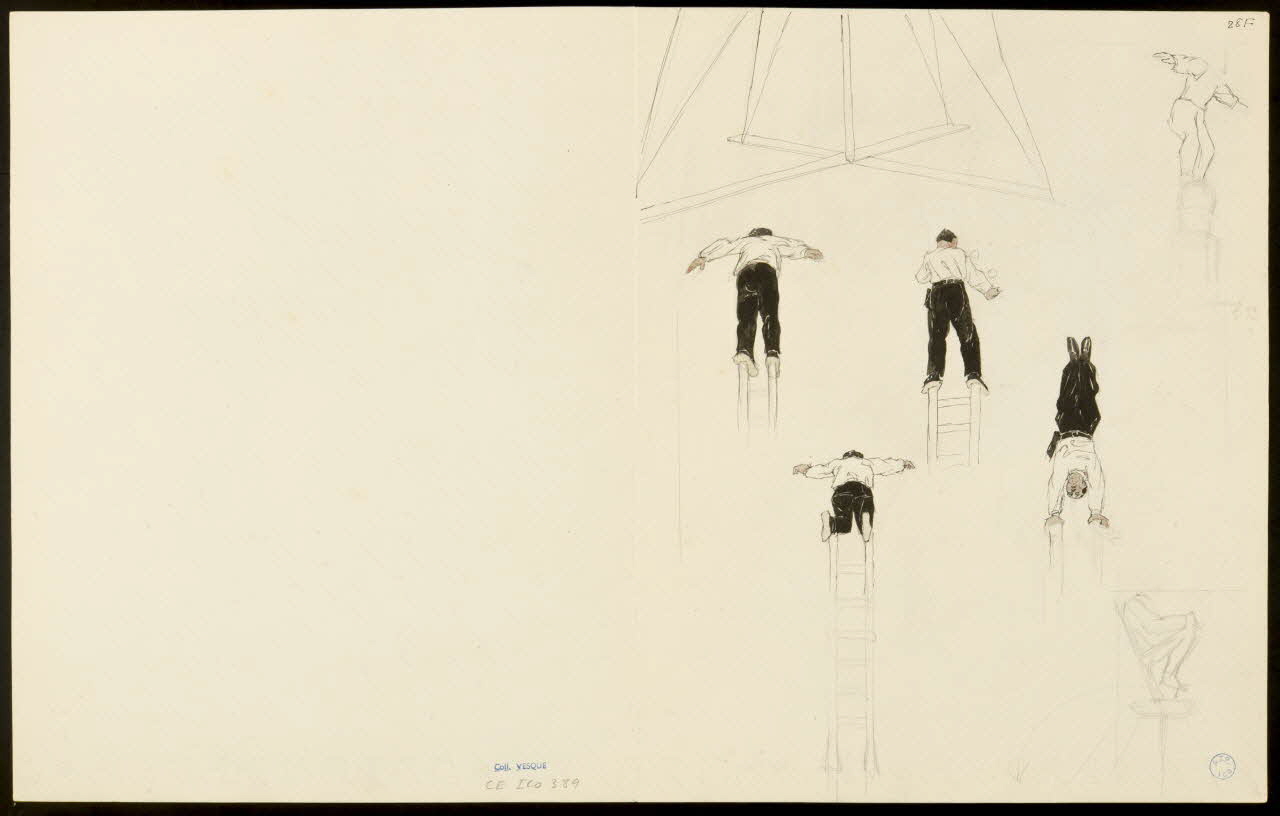 partie d'un ensemble de dessins Scènes d'acrobaties 1968.102.5354.18 Photo