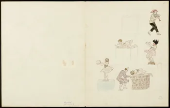 partie d'un ensemble de dessins Scènes de clownerie 1968.102.5354.2 Photo