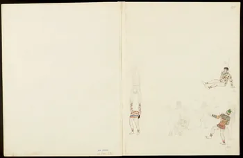 partie d'un ensemble de dessins Equilibre sur ballon 1968.102.5354.20 Photo