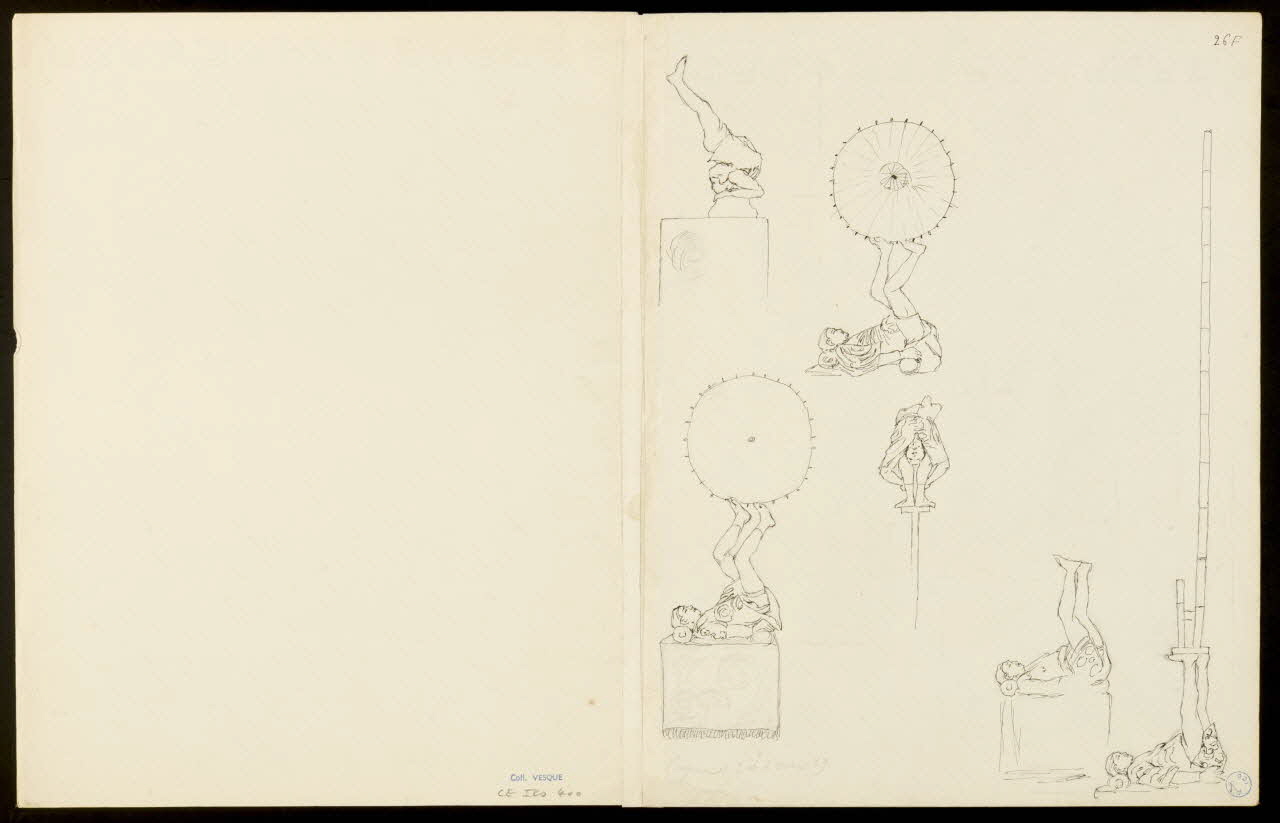 partie d'un ensemble de dessins Jonglerie avec les pieds 1968.102.5354.24 Photo