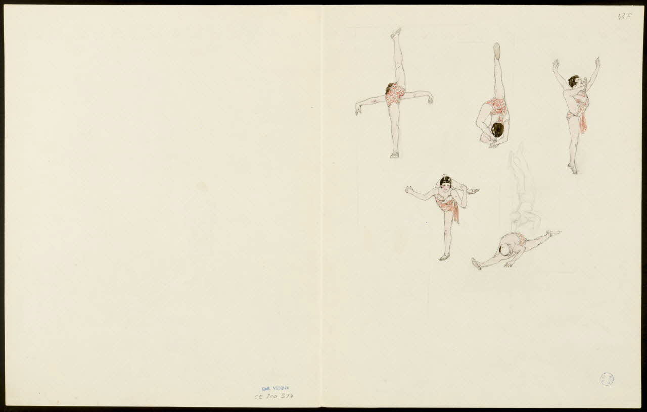 partie d'un ensemble de dessins Déguisements de clowns 1968.102.5354.3 Photo