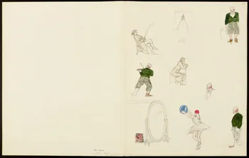 partie d'un ensemble de dessins Scènes de clownerie 1968.102.5354.4 Photo