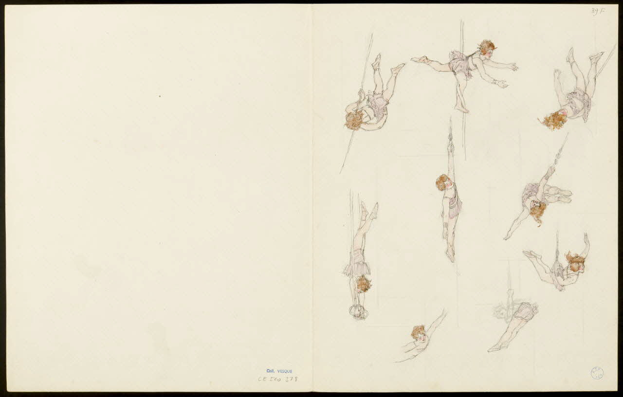 partie d'un ensemble de dessins Scènes d'acrobatie 1968.102.5354.7 Photo