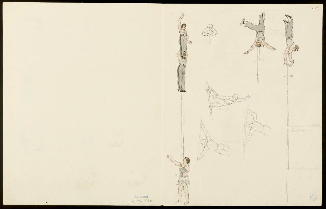 partie d'un ensemble de dessins Scènes d'acrobaties 1968.102.5354.9 Photo
