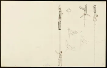 partie d'un ensemble de dessins Scènes d'acrobaties 1968.102.5354.9  Photo