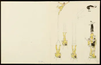 partie d'un ensemble de dessins Scènes d'acrobaties 1968.102.5354.9 Photo