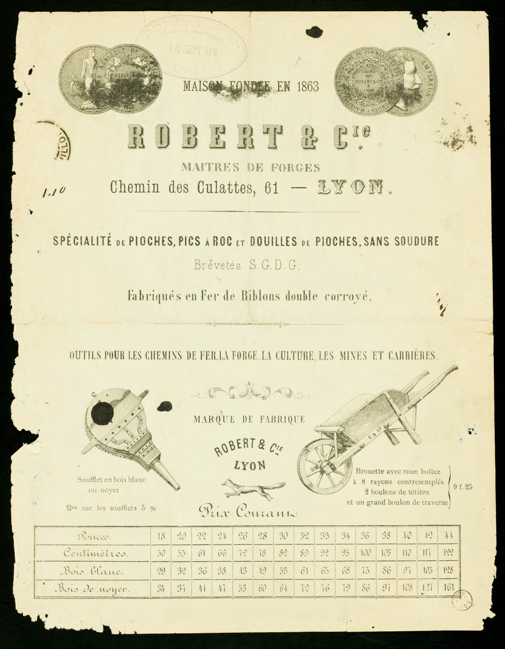 estampe ROBERT & CIe.  MAITRES DE FORGES 1968.20.35.3 Photo