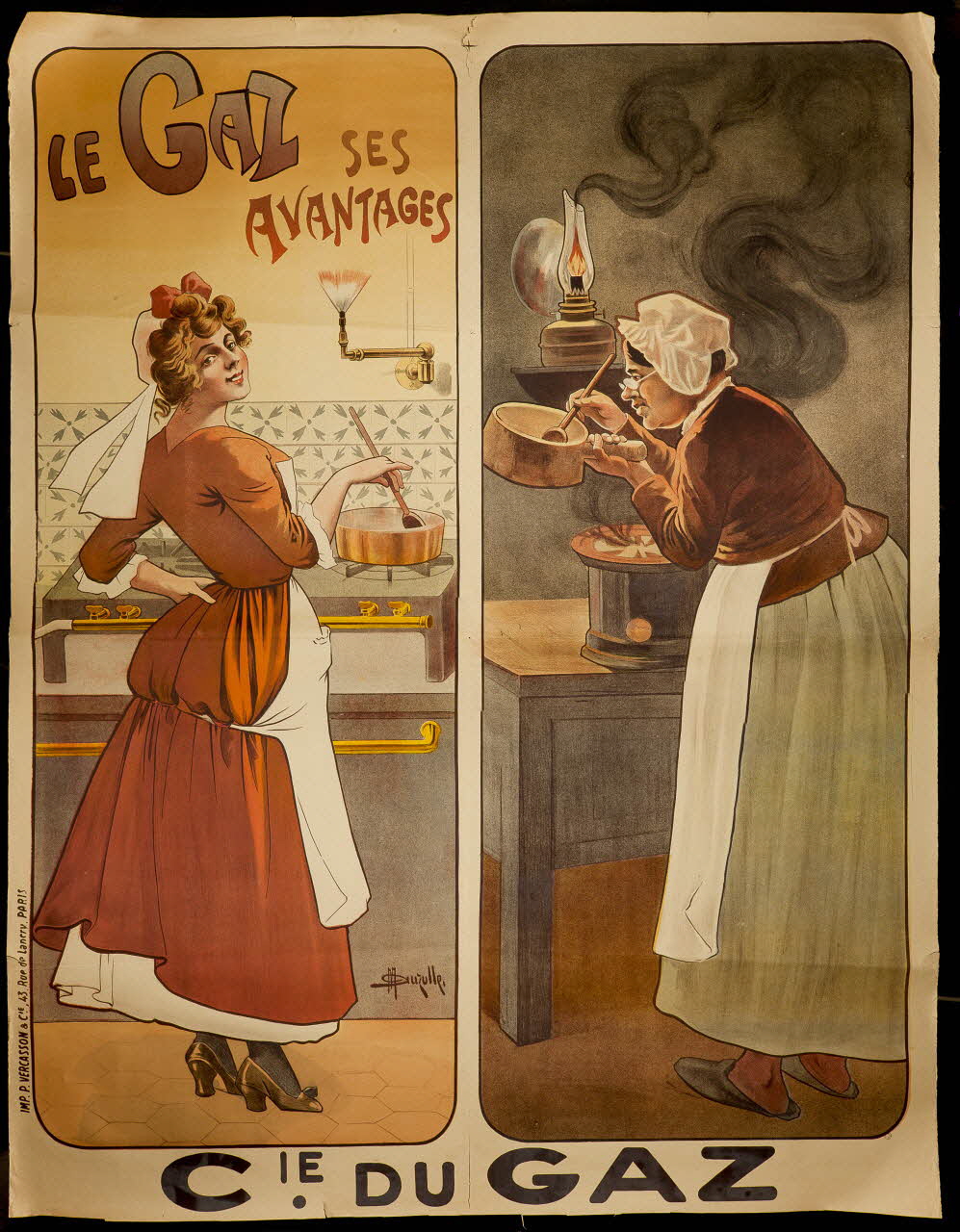 affiche LE GAZ SES  AVANTAGES 1968.32.2 Photo