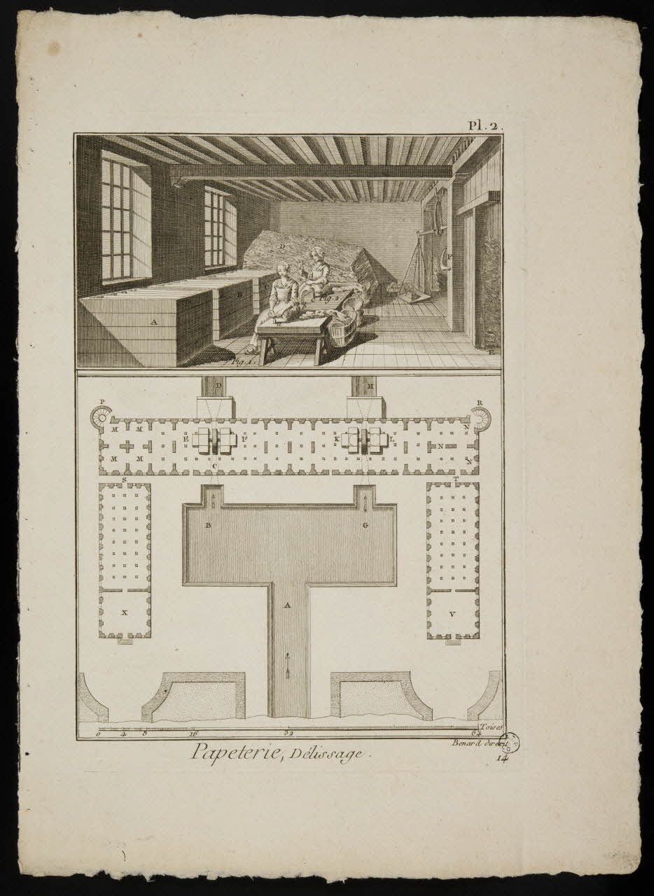 estampe Papeterie, Délissage. 1968.36.11 Photo