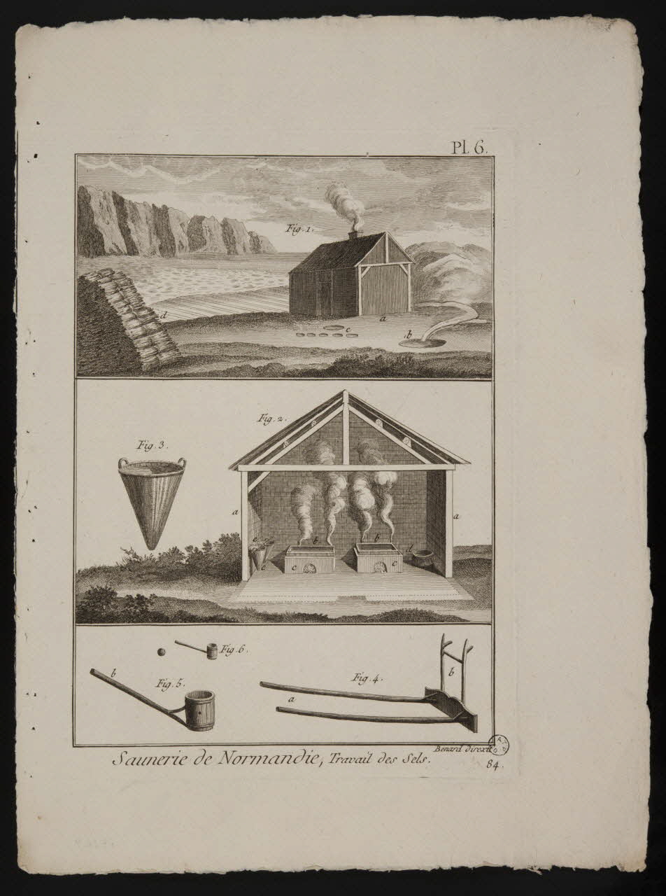 estampe Saunerie de Normandie, Travail des Sels. 1968.36.9 Photo