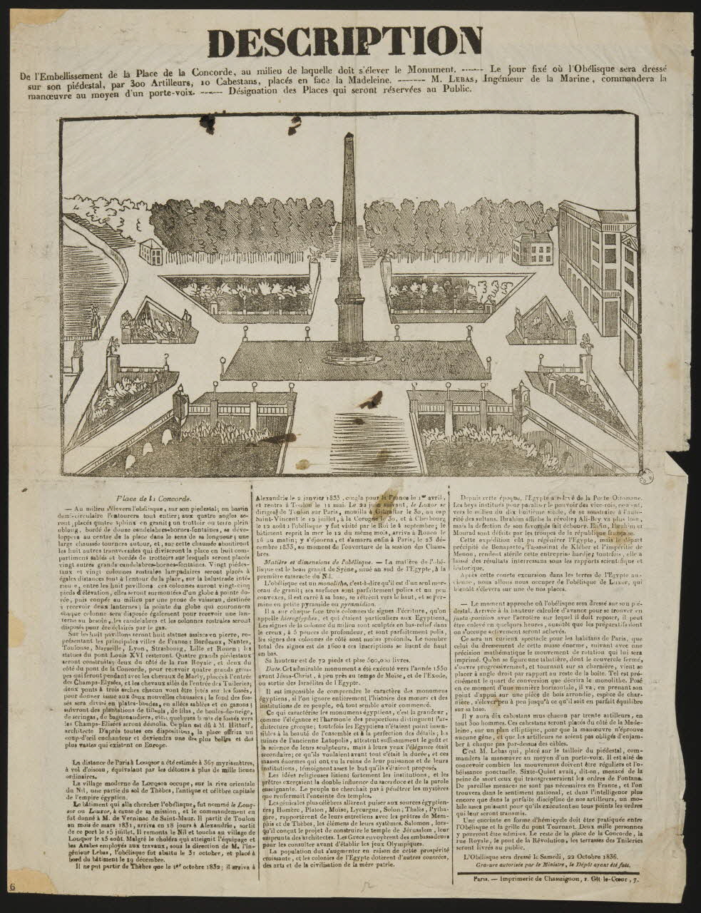 Antoine Chassaignon estampe DESCRIPTION Paris 1836 1968.37.2 Photo