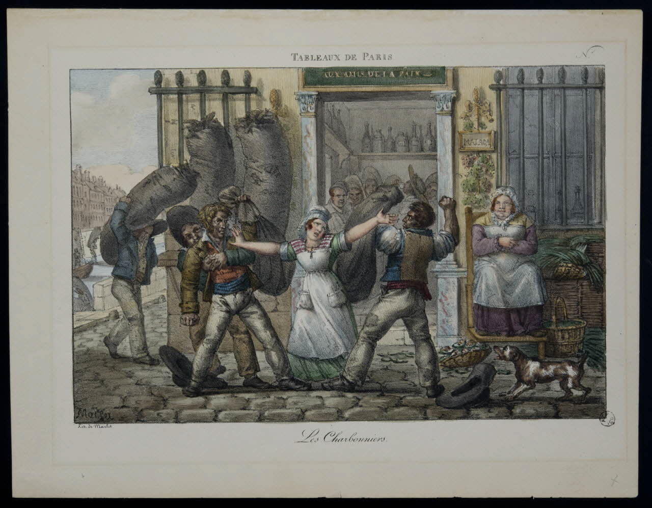 estampe TABLEAUX DE PARIS.  Les Charbonniers. 1968.37.65 Photo
