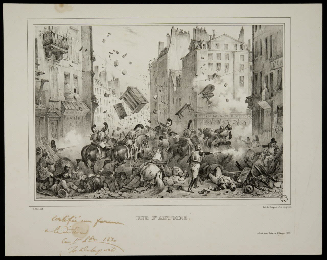 estampe RUE ST ANTOINE. 1968.49.10 Photo