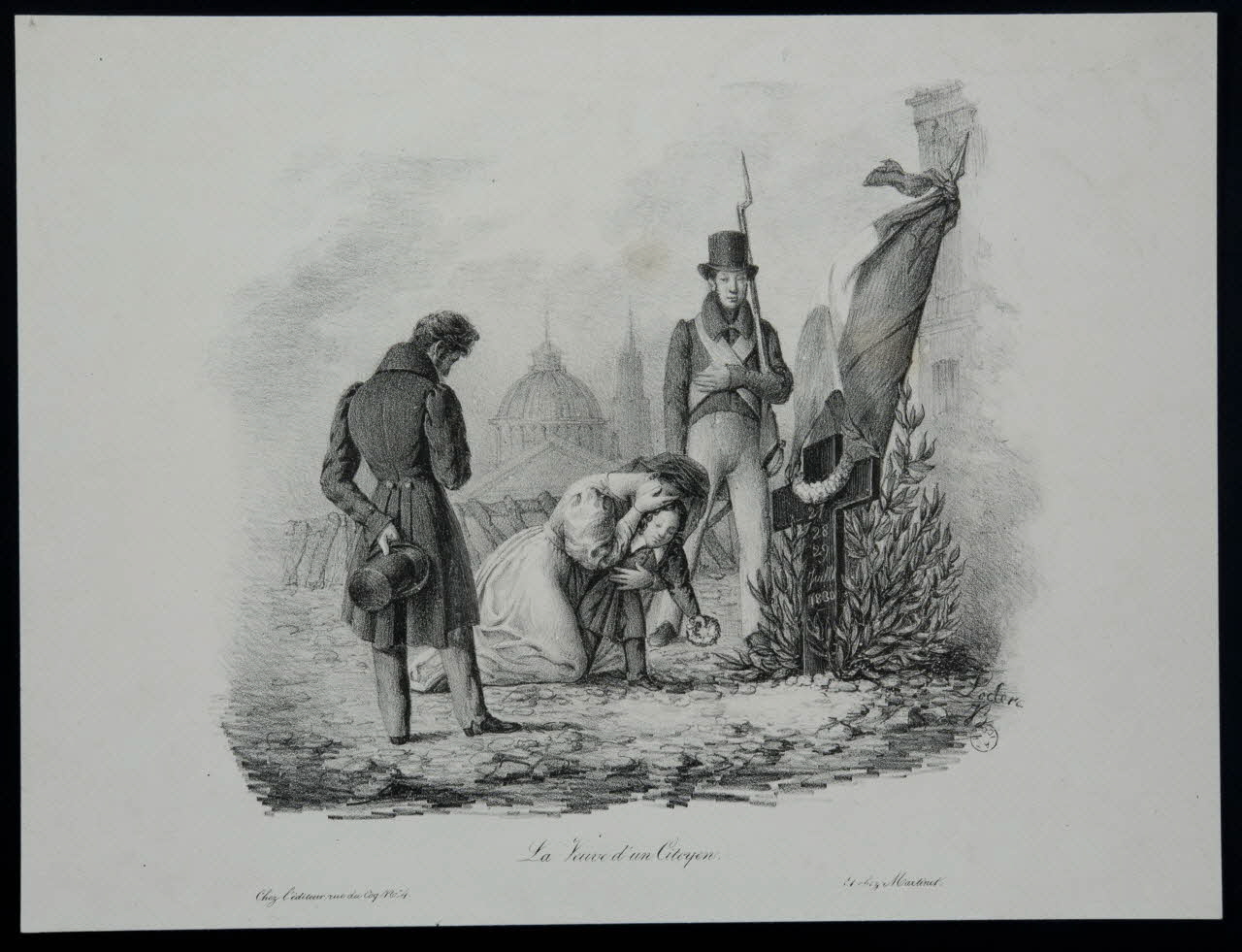 estampe La Veuve d'un Citoyen. 1968.49.12 Photo