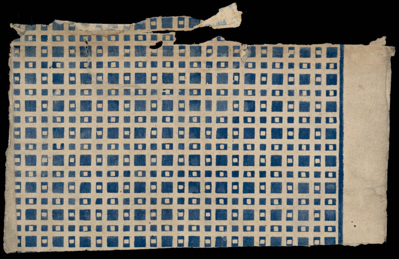 estampe Papier à carrés bleus 1968.51.154.2 Photo