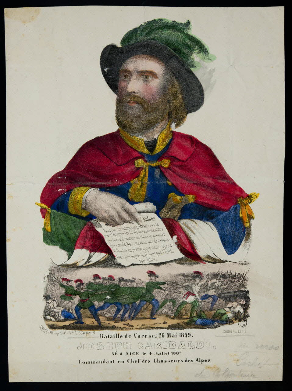 estampe JOSEPH GARIBALDI, 1968.93.1 Photo