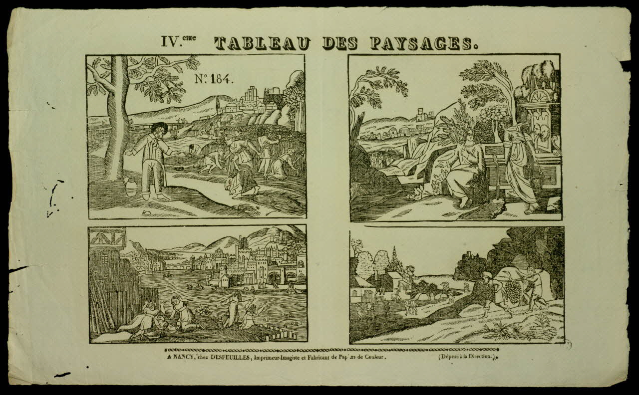 estampe IV.eme TABLEAU DES PAYSAGES. 1968.94.6 Photo