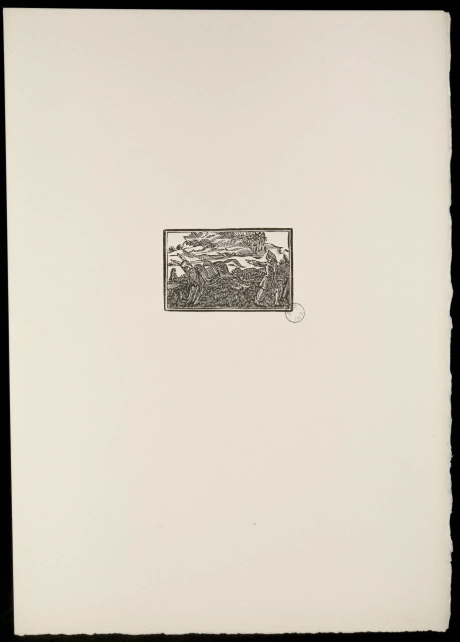 estampe Fable : L'âne et son maître 1969.87.425.1 Photo