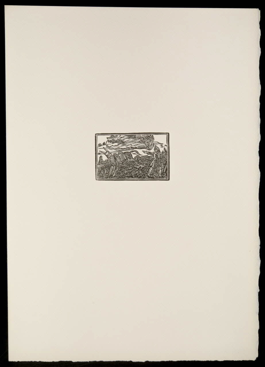 estampe Fable : L'âne et son maître 1969.87.425.2 Photo