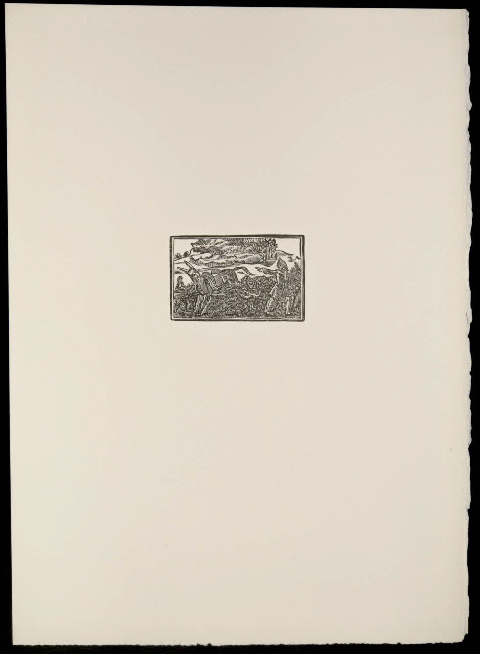 estampe Fable : L'âne et son maître 1969.87.425.3 Photo