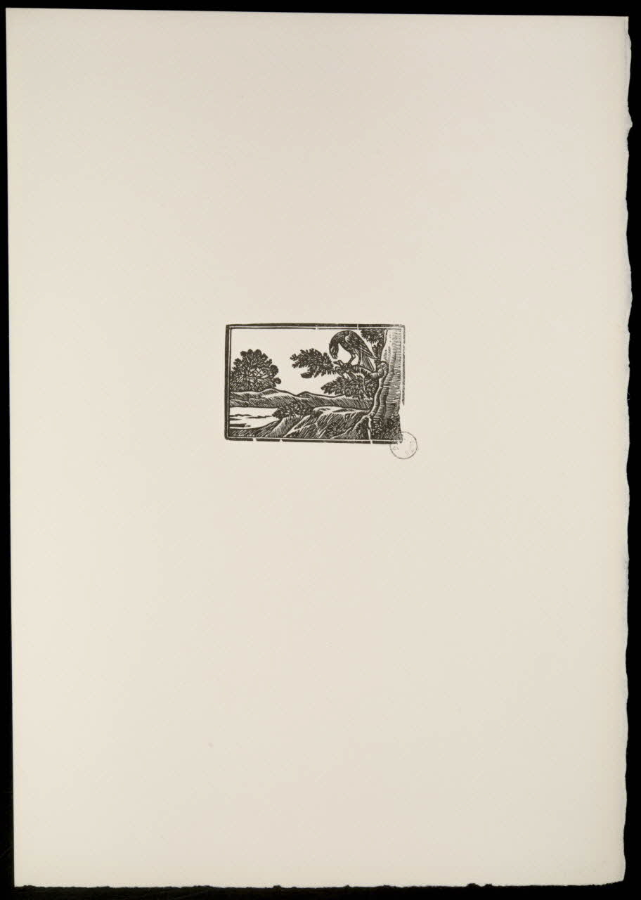 estampe Fable : L'aigle et le pigeon 1969.87.427.1 Photo