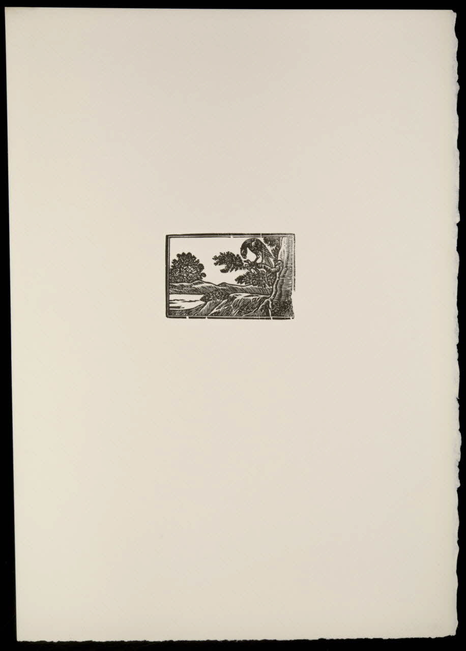 estampe Fable : L'aigle et le pigeon 1969.87.427.2 Photo