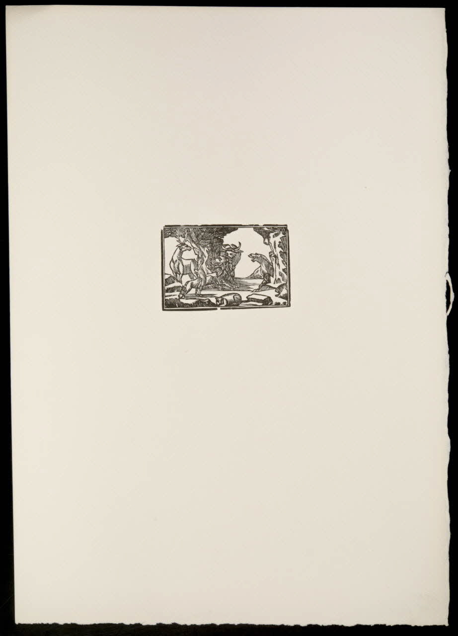 estampe Fable : Le lion et les animaux 1969.87.431.3 Photo