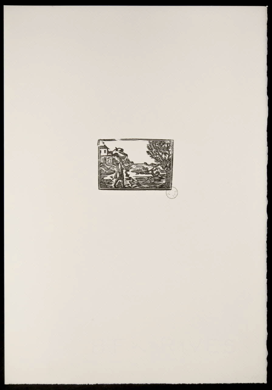 estampe Fable : L'enfant tombé dans une rivière 1969.87.433.1 Photo