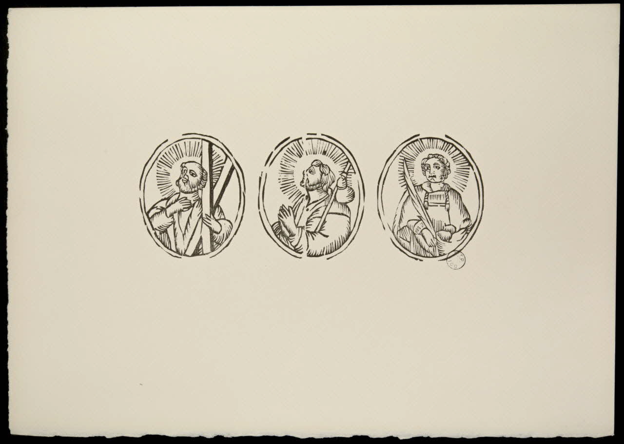 estampe Figures religieuses 1969.87.444 Photo