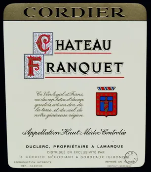 estampe CHATEAU  FRANQUET 1971.14.146 Photo