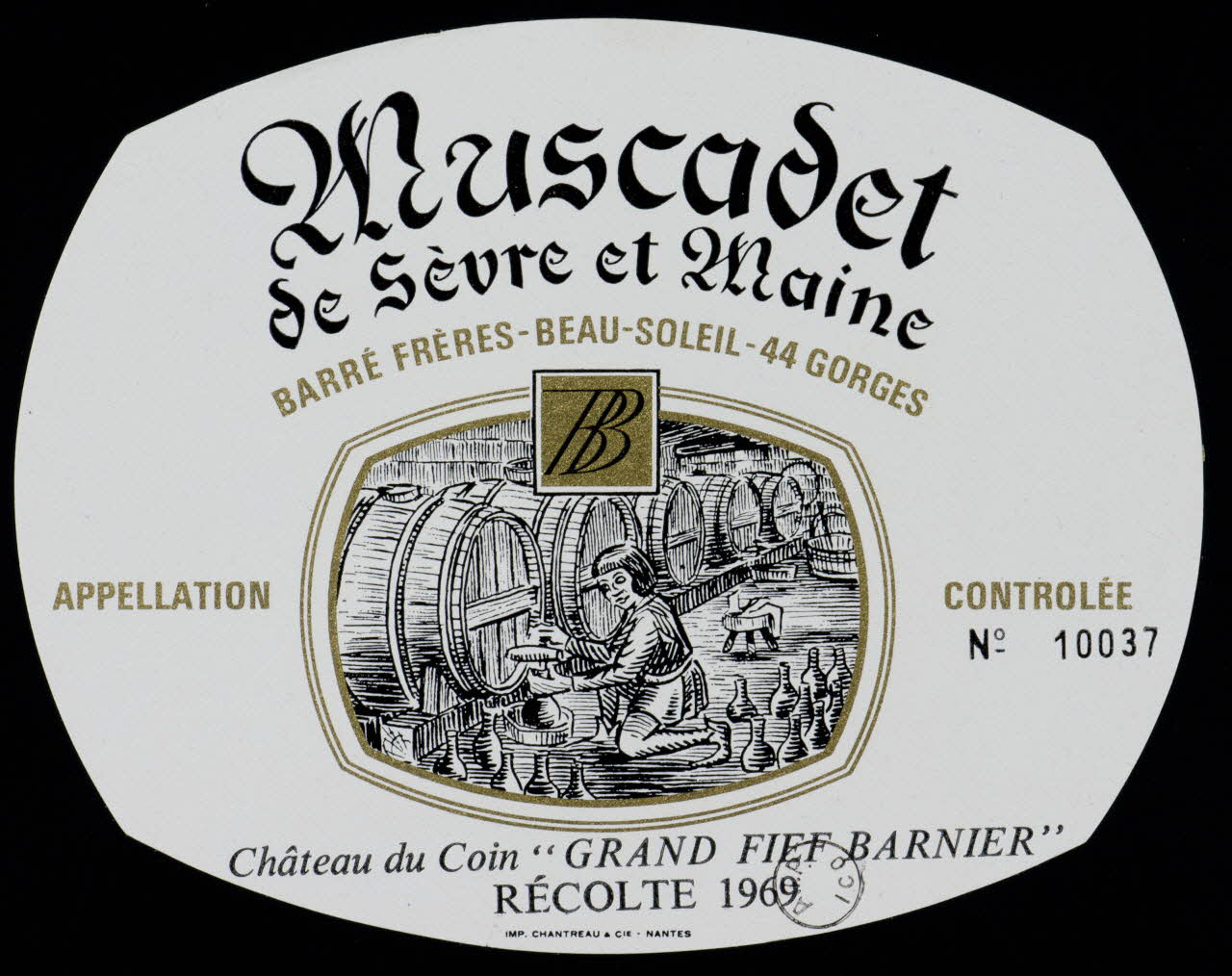 estampe Muscadet  de Sèvre et Maine 1971.14.163 Photo