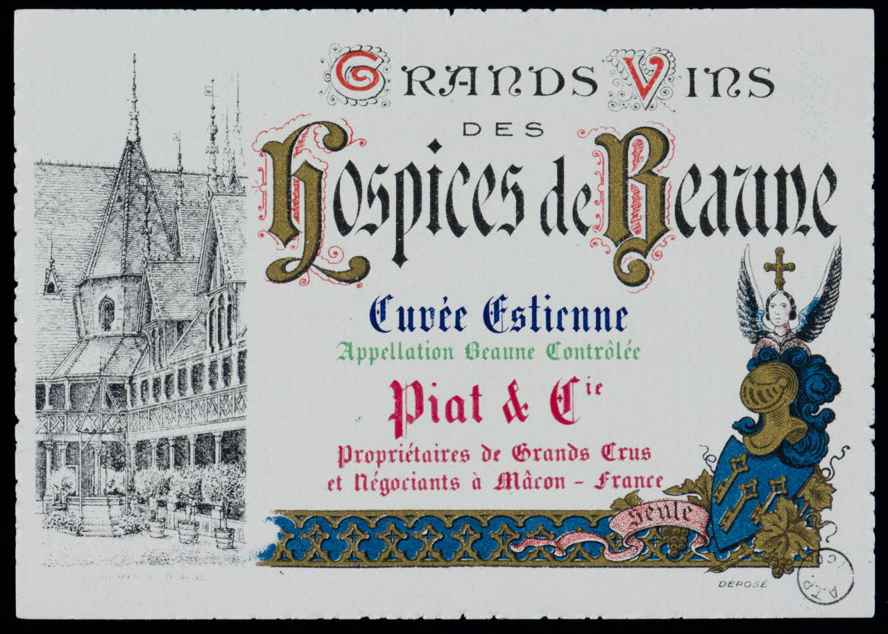 estampe GRANDS VINS  DES  HOSPICES de BEAUNE 1971.14.189 Photo