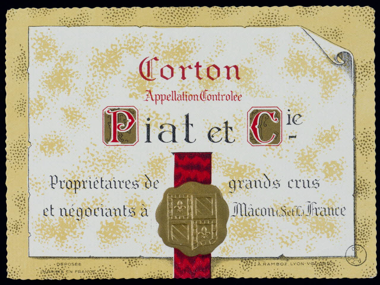 estampe Corton  Piat et Cie. 1971.14.197 Photo