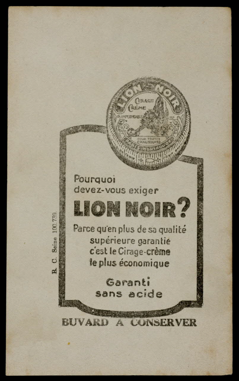 estampe Pourquoi  devez-vous exiger  LION NOIR ? 1972.110.1545.2 Photo