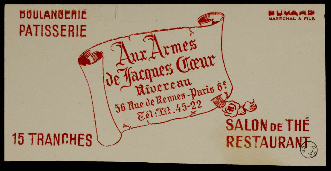 estampe Aux Armes  de Jacques Coeur 1972.110.1547.2 Photo