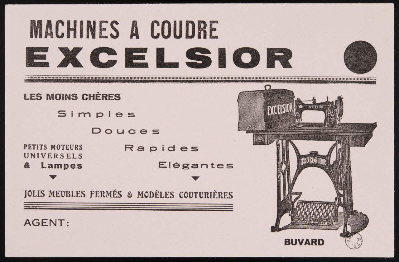 estampe MACHINES A COUDRE  EXCELSIOR 1972.110.1562.1 Photo