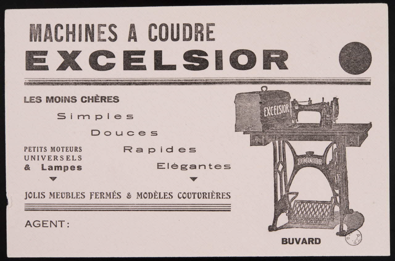 estampe MACHINES A COUDRE  EXCELSIOR 1972.110.1562.10 Photo