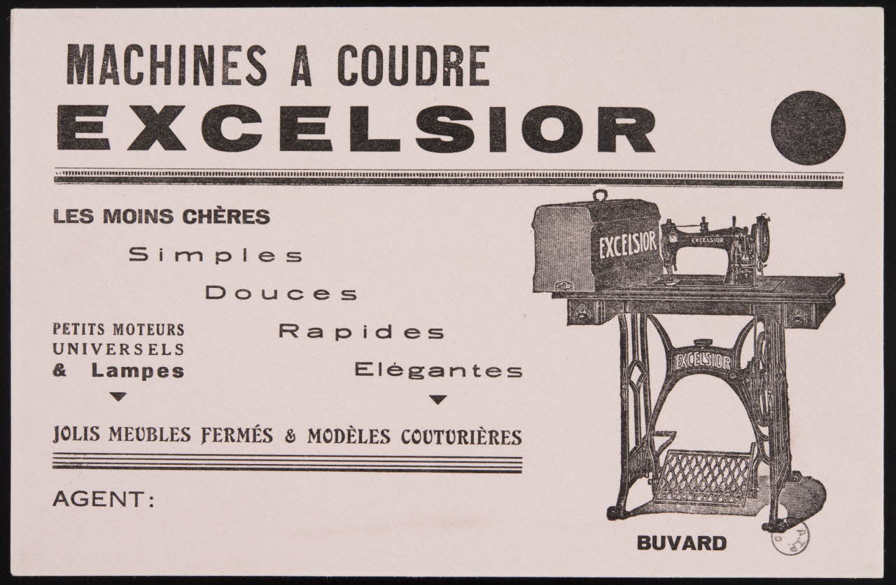 estampe MACHINES A COUDRE  EXCELSIOR 1972.110.1562.2 Photo