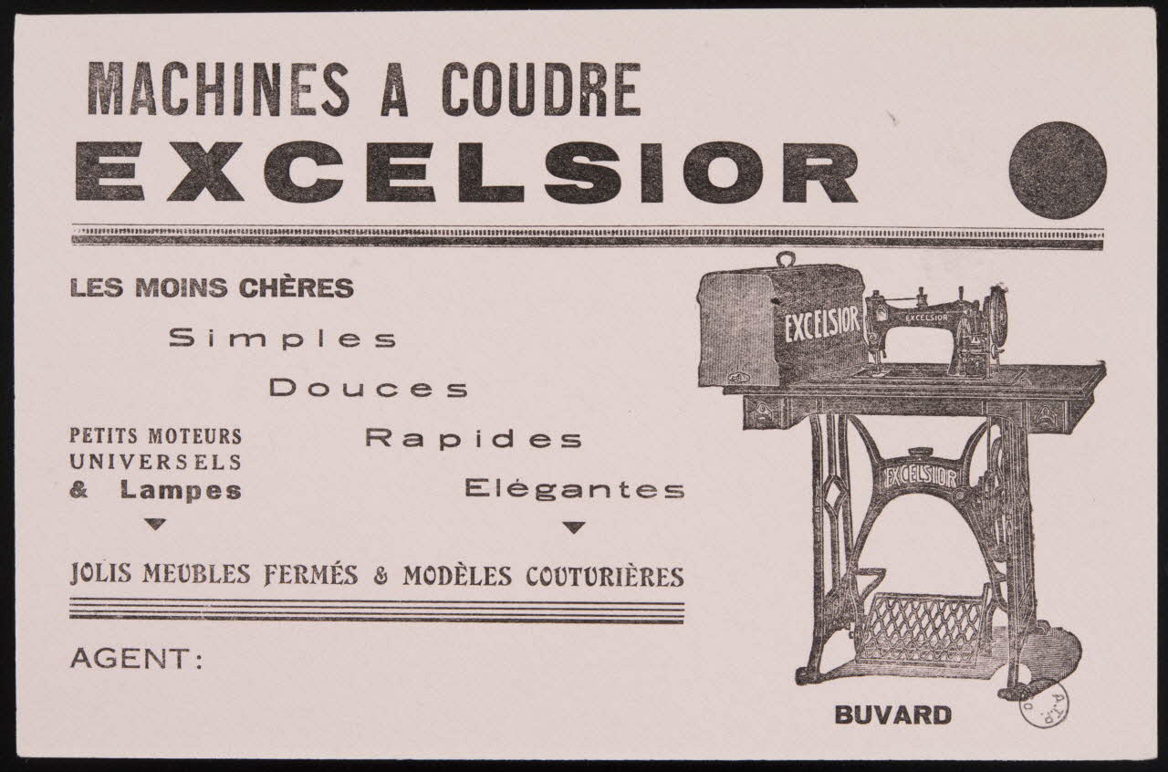 estampe MACHINES A COUDRE  EXCELSIOR 1972.110.1562.5 Photo