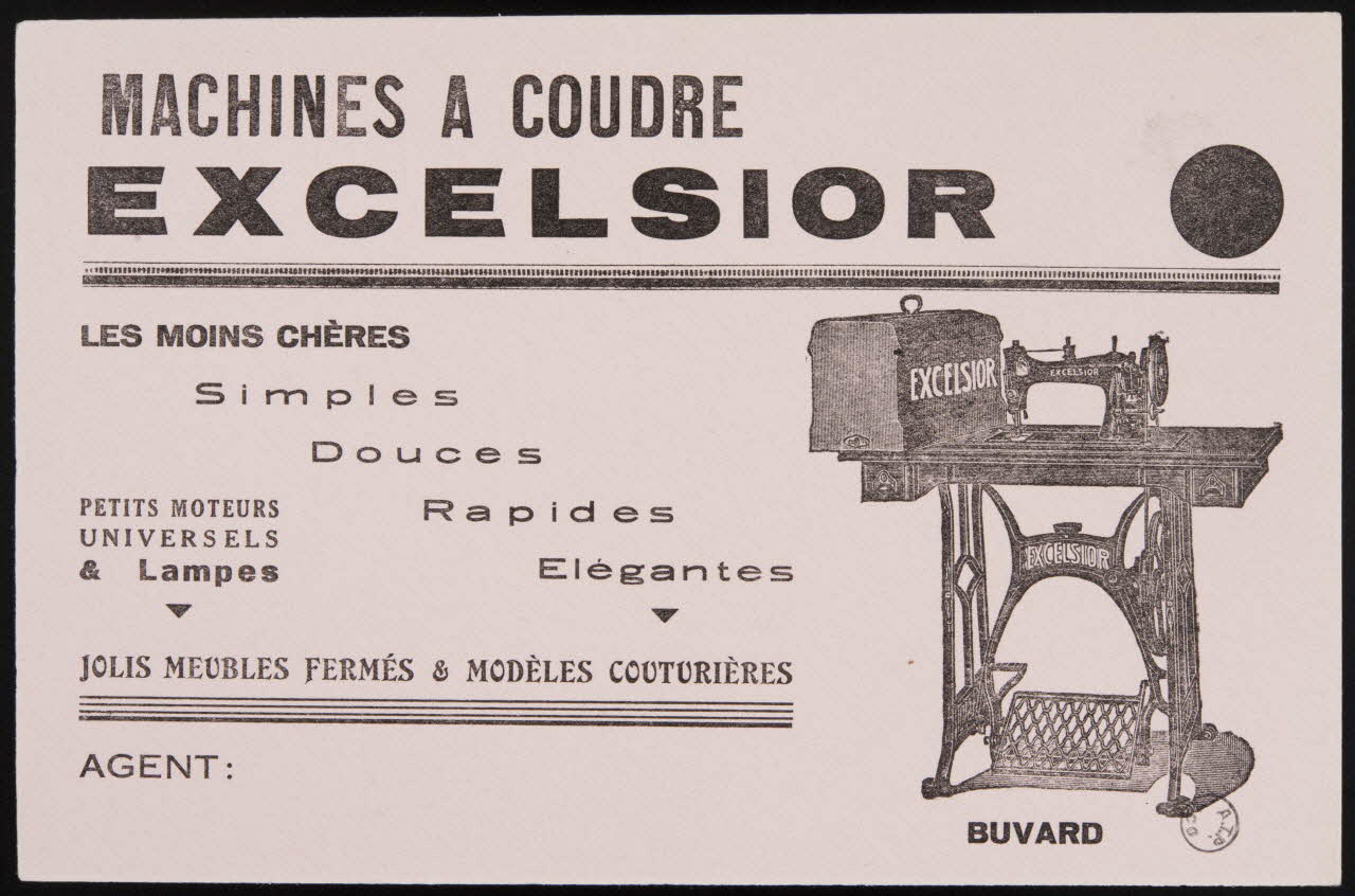 estampe MACHINES A COUDRE  EXCELSIOR 1972.110.1562.6 Photo
