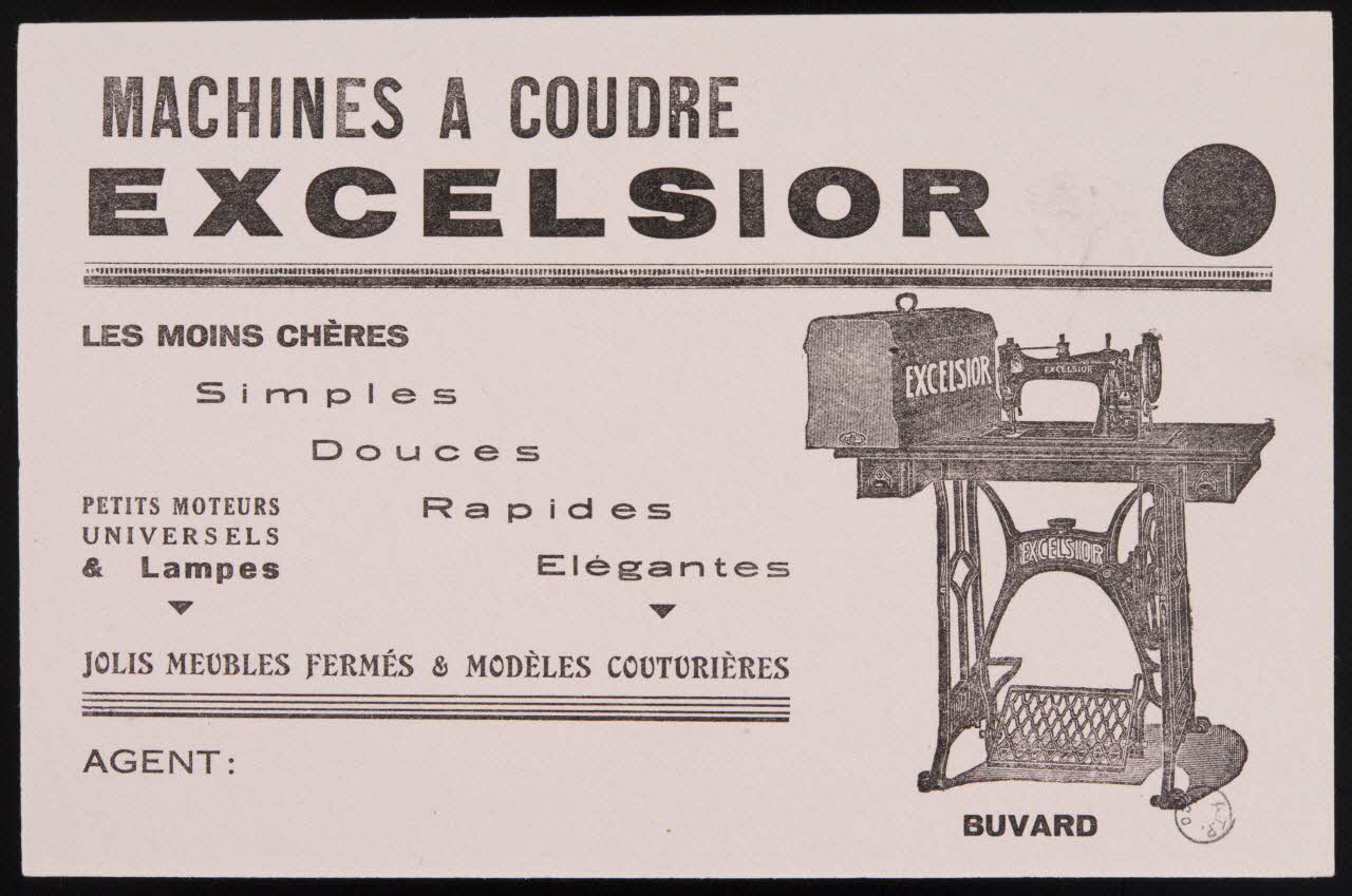 estampe MACHINES A COUDRE  EXCELSIOR 1972.110.1562.7 Photo